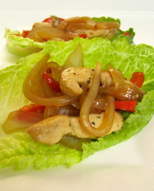 chicken stir fry wraps