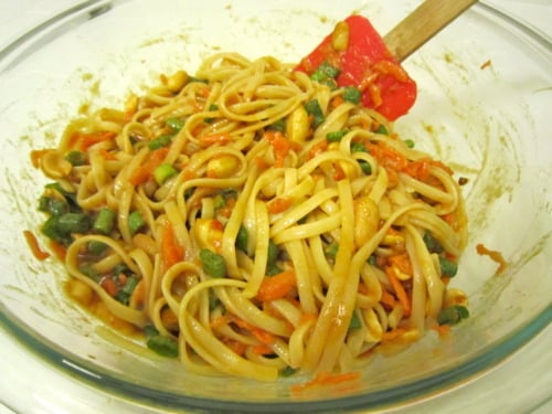 ready to serve Vegetarian Peanut Pasta