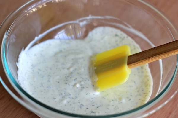 Buffalo Ranch Fries - Homemade french fries made to crisp perfection, topped with homemade Ranch dressing and buffalo sauce!