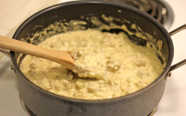 Buttermilk Biscuits with Maple Sausage Gravy - Homemade biscuits are so much easier to make than you think!