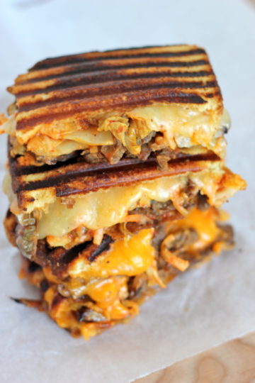 Kalbi Steak Kimchi Grilled Cheese