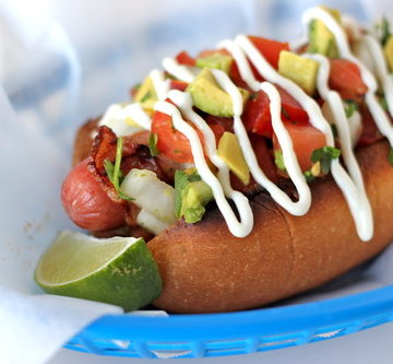 Bacon-Wrapped Sonoran Hot Dog