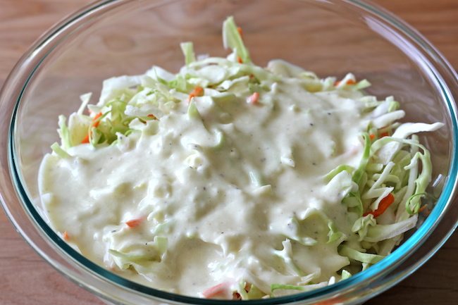 Oven-Fried Chicken with Homemade Coleslaw - These chicken thighs are so crisp, no one will believe you when you tell them it's been baked!