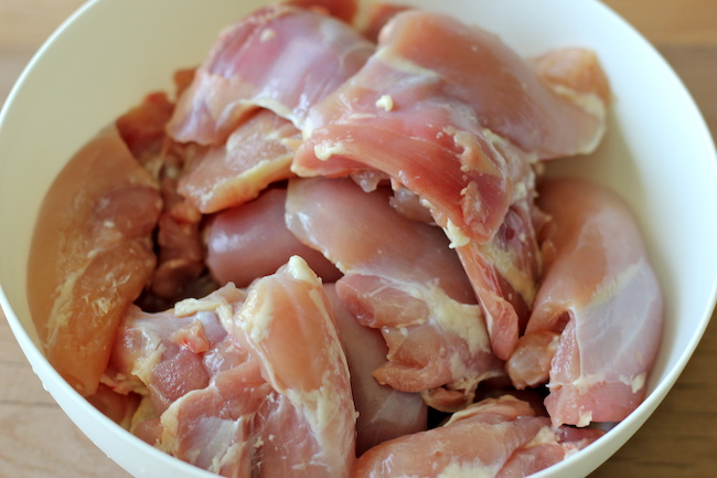 Oven-Fried Chicken with Homemade Coleslaw - These chicken thighs are so crisp, no one will believe you when you tell them it's been baked!