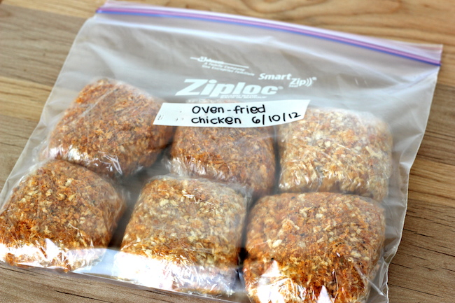 Oven-Fried Chicken with Homemade Coleslaw - These chicken thighs are so crisp, no one will believe you when you tell them it's been baked!