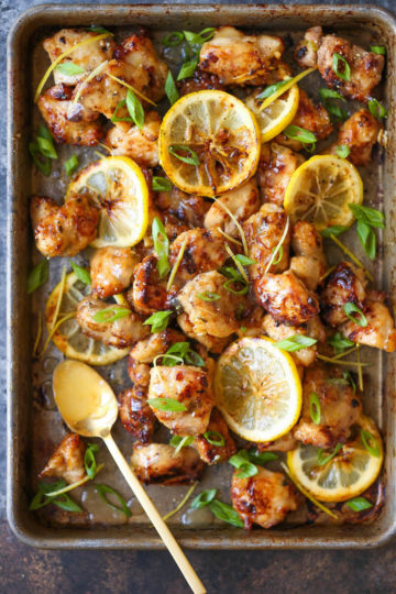 Asian Style Chicken Nuggets With Lemon Glaze