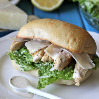 Chicken Caesar Ciabatta Sandwiches