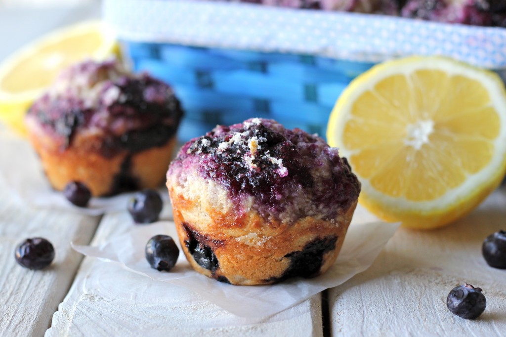 Blueberry Muffins with Blueberry Jam - The best blueberry muffins ever with homemade blueberry jam swirled right into the batter!