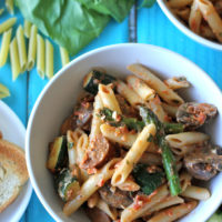 Roasted Veggie Trapanese Pesto Pasta