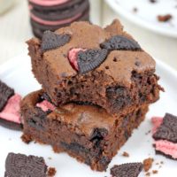 Berry Burst Ice Cream Oreo Brownies