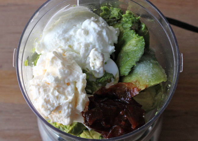 Spicy Roasted Shrimp Sandwich with Chipotle Avocado Mayonnaise - A loaded shrimp sandwich with a kick of heat and a double dose of avocado!