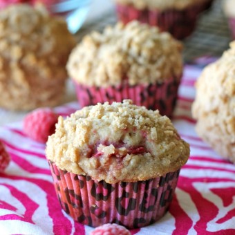 Raspberry Crumb Muffins