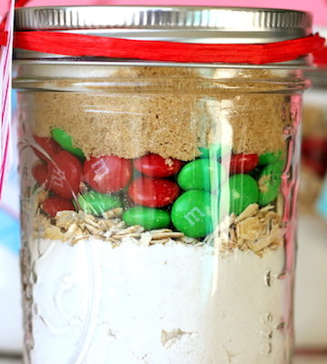 M&M Cookies in a Jar