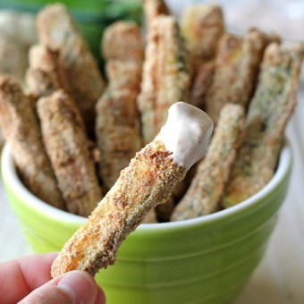 Zucchini Sticks with Garlic Chipotle Aioli