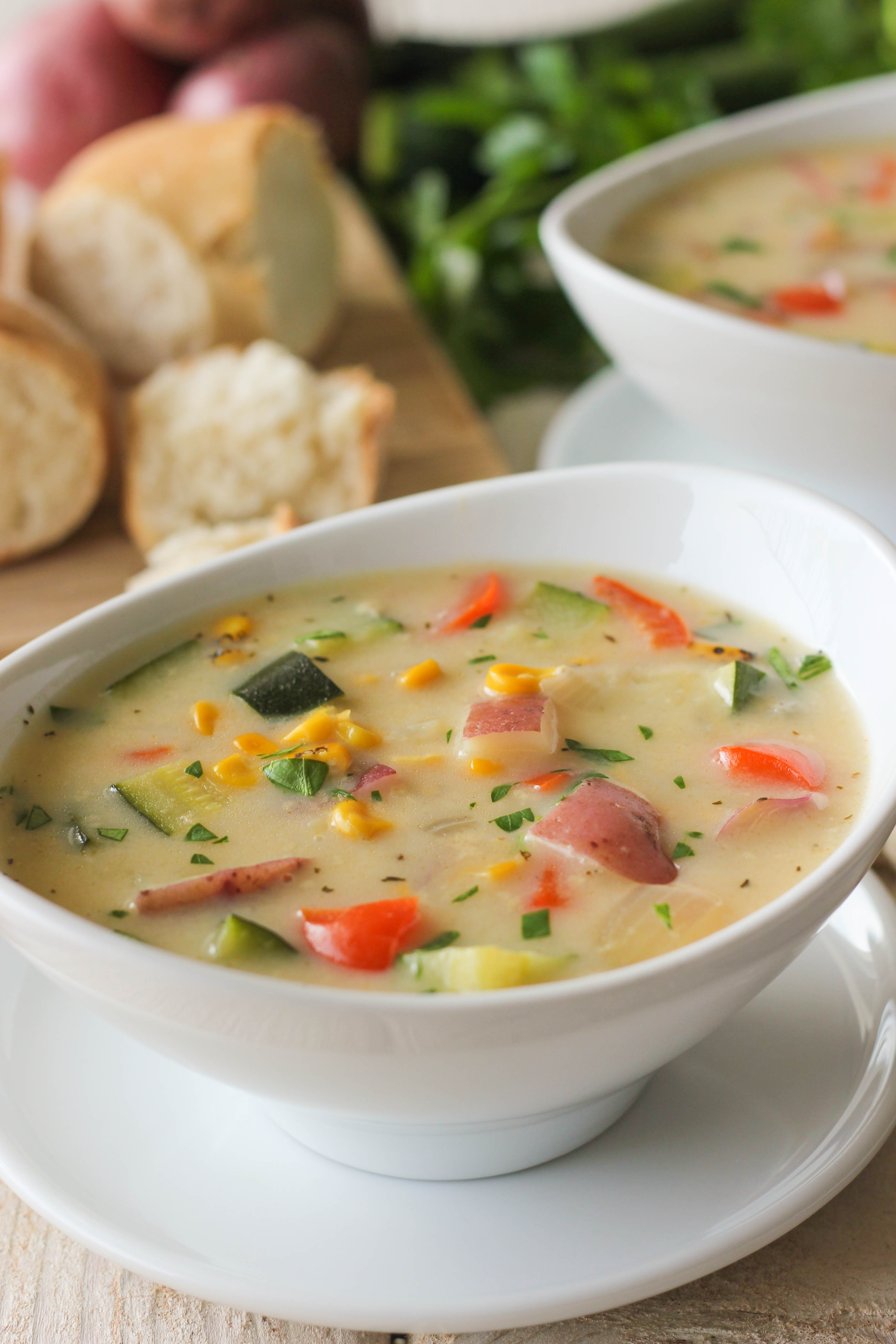 Potato Corn Zucchini Chowder