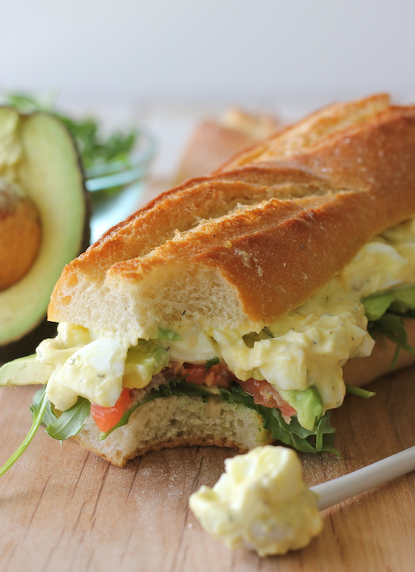 Greek Yogurt Egg Salad Sandwich - Lightened up with Greek yogurt, you'll have a hearty sandwich in minutes. And it doesn't taste healthy!