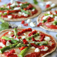 Whole Wheat Veggie Flatbread Pizza