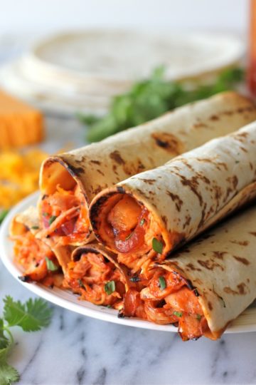 Hawaiian BBQ Chicken Taquitos