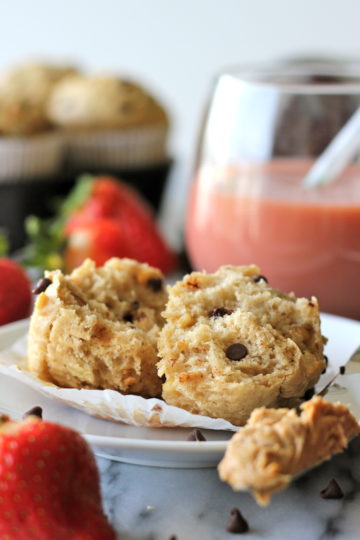 Banana Peanut Butter Chocolate Chip Muffins