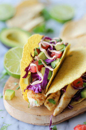 Fish Tacos with Chipotle Mayo