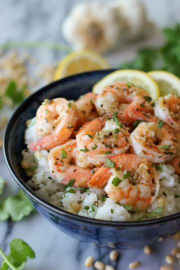 Lemon Shrimp with Garlic and Herbs