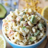Bacon and Avocado Macaroni Salad
