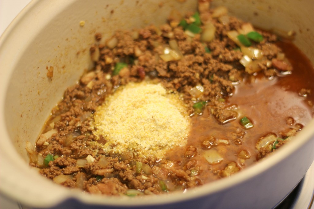 Texas Corn Dogs - These hot dogs are loaded with a quick and easy homemade corn chili and Fritos Corn Chips for that added crunch!