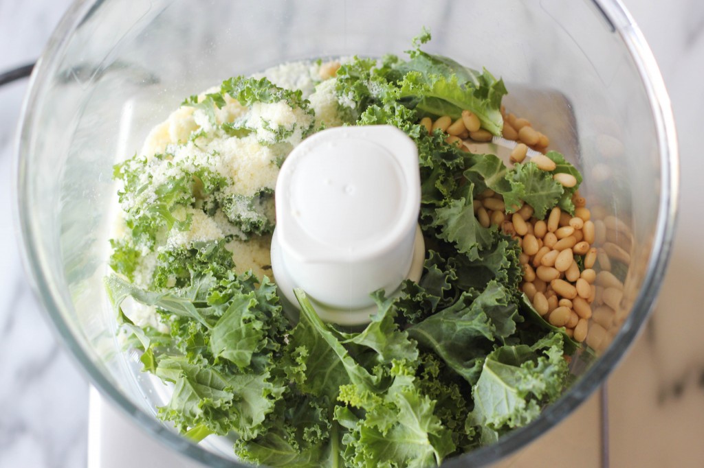 Kale Pesto Egg Salad - The addition of kale pesto in this egg salad is a wonderful, healthy twist to the traditional version!