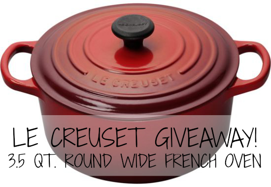 3.5 Qt. Round Red Le Creuset Classic Wide French Oven
