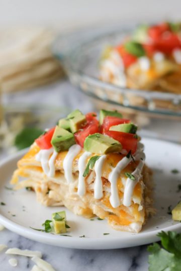 Chicken Tortilla Stack