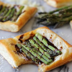 Asparagus Tart with Balsamic Reduction