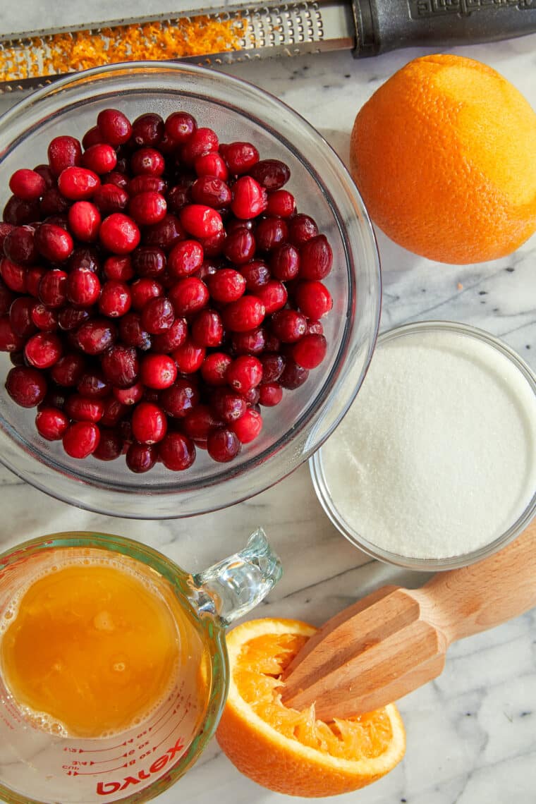 Cranberry Orange Sauce - Skip the canned cranberry sauce and make it right at home. It is embarrassingly easy with just 3 ingredients!