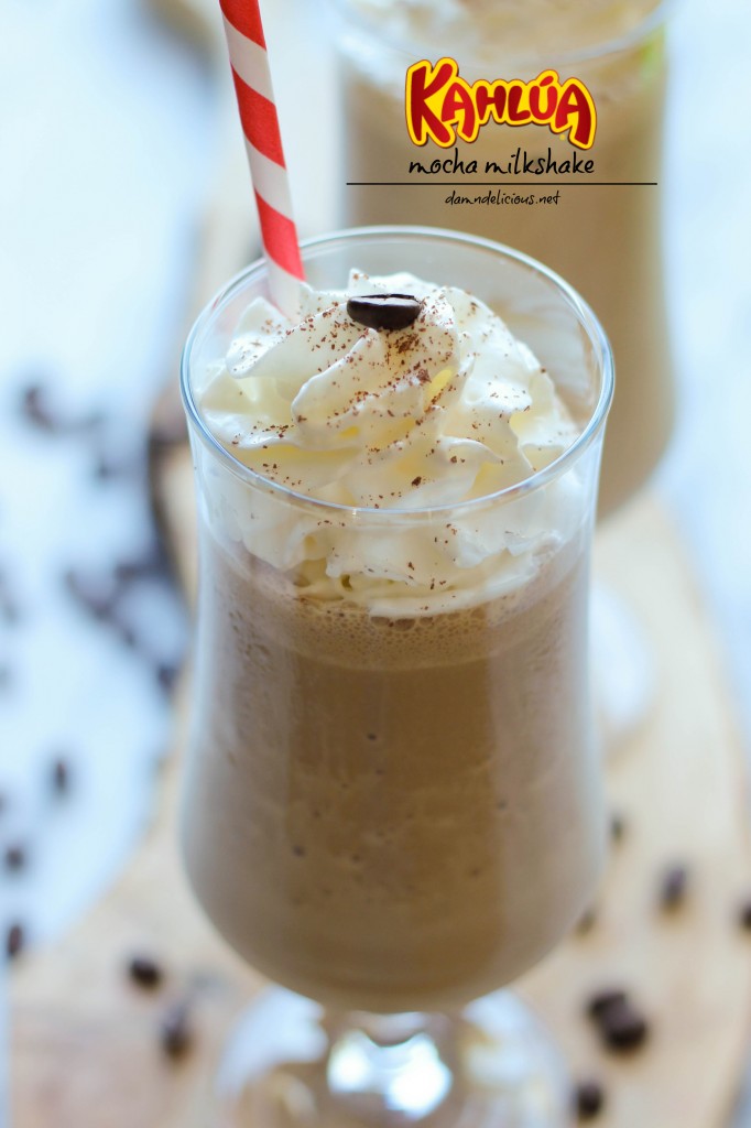 Kahlua Mocha Milkshake - Coffee, chocolate and booze all in one glorious milkshake that comes together in less than 5 min!