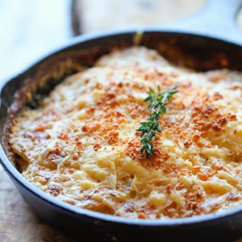 Parmesan Crusted Scalloped Potatoes