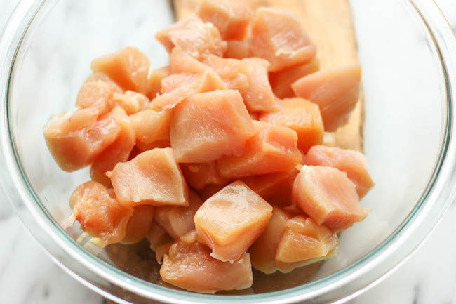 Chicken Teriyaki Kabobs - These savory sweet chicken kabobs are unbelievably easy to make and they're so perfect for game day!