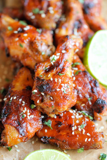 Baked Honey Sriracha Wings