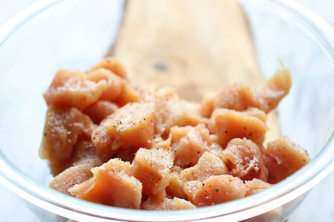 Baked Sweet and Sour Chicken - No need to order take-out anymore - this homemade version is so much healthier and a million times tastier!