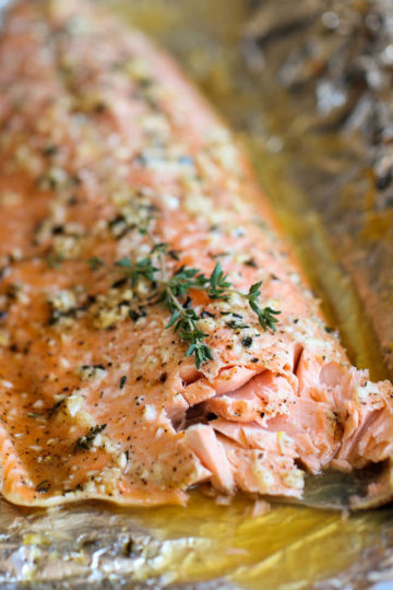 Honey Salmon in Foil