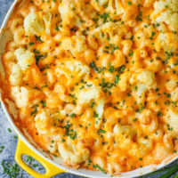 Skinny Cauliflower Mac and Cheese