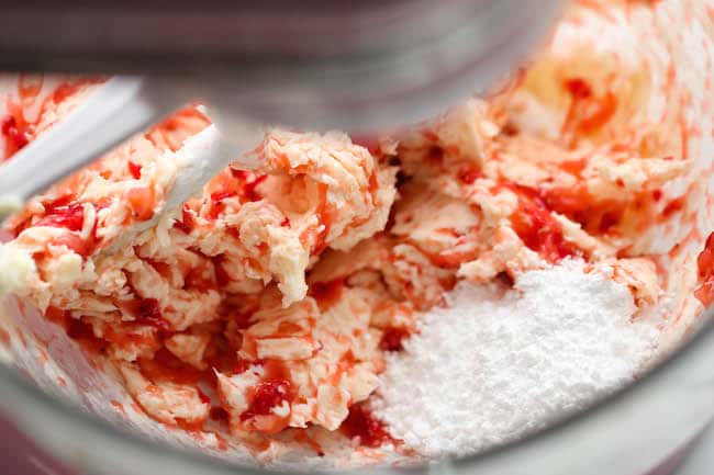 Whipped Strawberry Butter - The easiest 3-ingredient strawberry butter made in 5 min - so good, you'll want to eat it with a spoon!