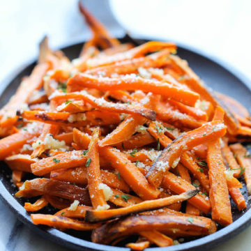 Baked Garlic Sweet Potato Fries