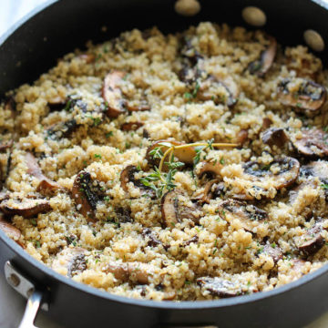 Garlic Mushroom Quinoa