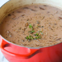 Homemade Cream of Mushroom Soup
