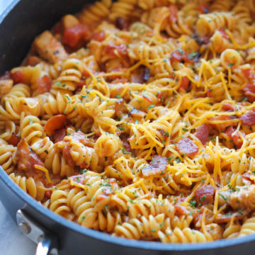One Pot BBQ Chicken Pasta