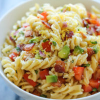 Bacon Avocado Pasta