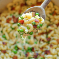 Bacon and Pea Macaroni & Cheese