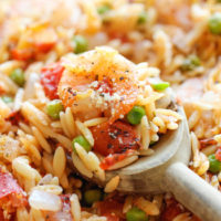 One Pot Lemon Orzo Shrimp