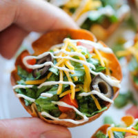 Mini Taco Salad Cups