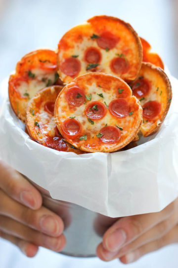 Mini Deep Dish Pizzas