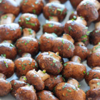 Garlic Mushroom Kabobs